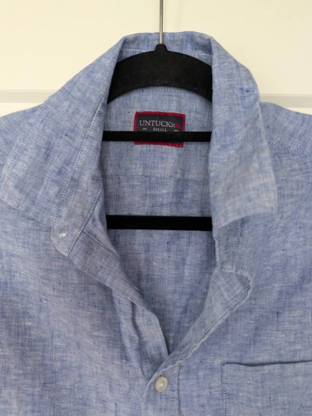 100% Linen UNTUCKit Short-Sleeved Men's Button-Up